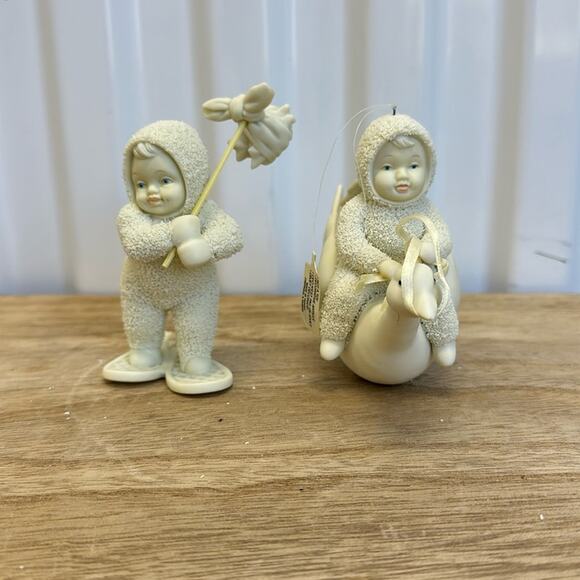 Dept 56 Snowbabies “There’s No Place Like Home” and “Fly Me To The Moon” - Picture 2 of 12